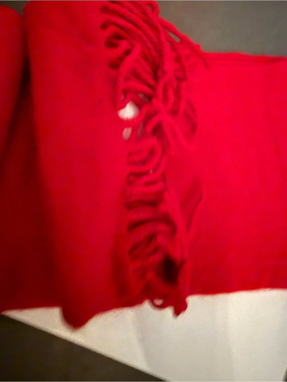 Enzo Mantovani Cashmere Blend Scarf- Red NWT